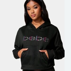 Bebe sport sequin hoodie NWOT M